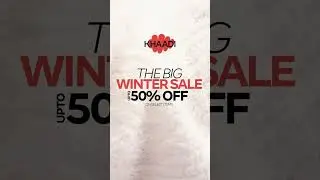 Khaadi Big Winter Sale is live.