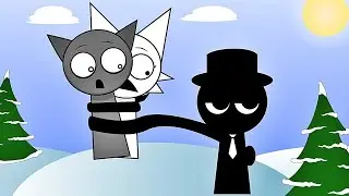 Sprunki Black Spokes Mostly Everyone 🎩 Remix &ndash; Animation Meme