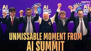 You Can't Miss THIS Moment From AI Summit | PM Modi With Sundar Pichai, Sam Altman
