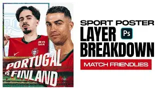 Portugal | Sport Poster Layer Breakdown