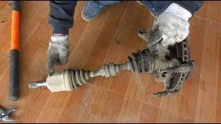 发动机大修，拆完半轴后可以看到变速箱是如何连接半轴的
