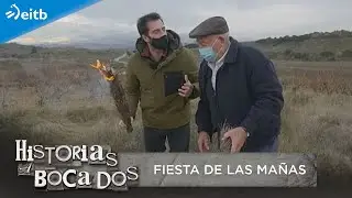 Antonio explica a Arguiñano en qué consiste la fiesta de las mañas de Navaridas