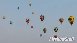 Mass Hot Air Balloon Launch - Battle Creek Balloon Festival 2015