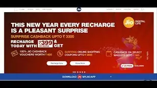 JIO GIVES 3300 CASHBACK ON 399 RECHARGE