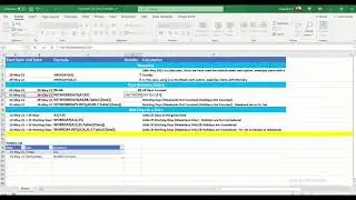 Date functions in Excel