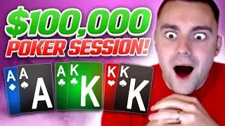 $100,000+ BEAST POKER SESSION WITH MR ROOSTER!  Beriuzy Poker Stream Highlights