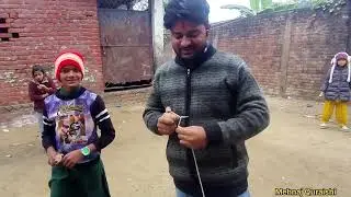 हमारे गांव में इतना ठंडा में भी बच्चे खेल रहे हैं 😍 || My Best Village 👑🎉💖