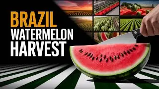 How MILLIONS Of Watermelons Are Harvested And Processed in Brazil
