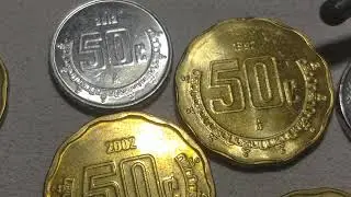 50 centavos en México especiales monedas 