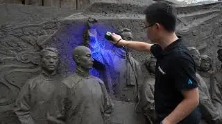SCANTECH  |  3D Scanning To Digitize A Memorial Relief Sculpture