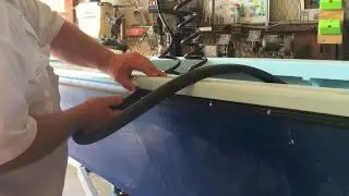 James, installing his Tessilmare R30 Rubrail on his 18' Flats Stalker