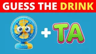 Guess The DRINK By Emoji? 🍹 | Ultimate 50 Round Emoji Quiz