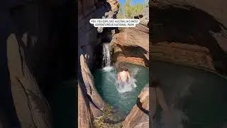 Hiking in Karijini is no joke though, some of the gorges are pretty hectic! 🎥: tessomewhere #shorts