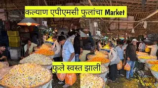 कल्याण एपीएमसी फुलांचा Market | kalyan APMC flower market | Wholesale flower market