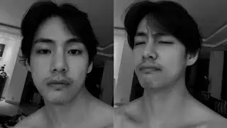 Bts v in beard | taehyung instagram deleted story