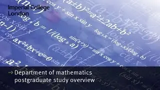 Department of mathematics - postgraduate study overview