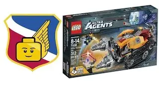 LEGO 70168 Ultra Agents Drillex Diamond Job Toy - Manual Speed Build Review Stop Motion tunnel