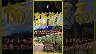 金鉱廃虚で恐怖を味わうin NZ🇳🇿😱 RuakuriやHobbitonの記憶が上書きされる #newzealand #shorts