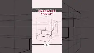 Cool way to draw stairs in perspective