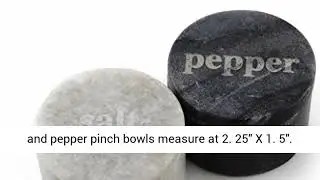 Thirstystone Salt and Pepper-Pinch Bowls with Etched Lids, Keep Spices in These Adorable pots