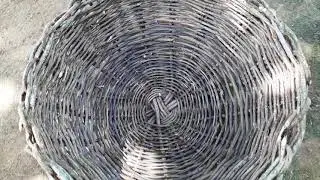 Cesto ecológico feito de cipó