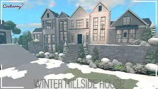 Bloxburg || Winter Hillside House 192k || Speed Build