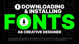 How to download and install font as a creative designer #hevlendordesigns
