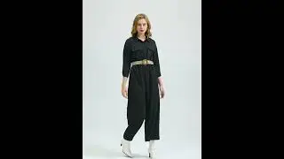 #Shunvfang #leabonapparel Summer jumpsuit clothing long-sleeved jumpsuit black jumpsuit women's 2022