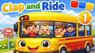 The Happy Bus Song 🚌 | Learn Colors, Actions & Numbers | Kids Nursery Rhyme
