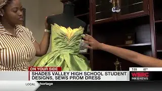 Shades Valley High School senior designs and sews prom dress inspired by Princess Tiana