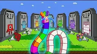 Number Snake R.I.P All Team Block 1 to 10 - Very Sad Story | Game Animation
