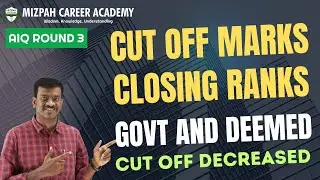 AIQ Round 3 Results Released - Round 3 Closing Cut Off Marks - Medical Counselling Updates 2025
