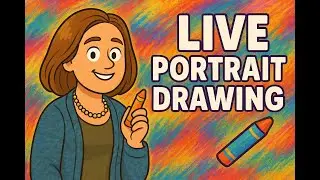 drawing a follower in oil pastel