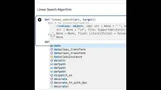Python Code for Linear Search Algorithm