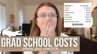 HOW MUCH GRAD SCHOOL COSTS ME IN 2022 | Spring 2022 Total Costs | UF CJC ONLINE Digital Strategy
