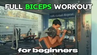 Biceps Workout in Gym Hindi | Biceps Exercises for Size & Strength | Gym Motivation [ DAY 6]