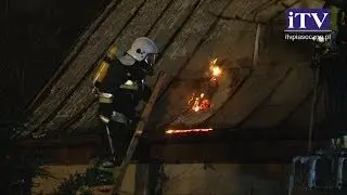 Pożar domu w Zalesiu Dolnym