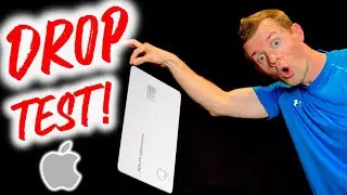 APPLE CARD DROP TEST!! (Metal Credit Card Drop Test)