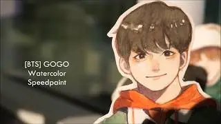 [BTS] GO GO Watercolor Speedpaint