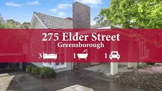 275 Elder Street, Greensborough - Property Photo Video - Millership & Co