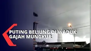 Penampakan Puting Beliung di Waduk Gajah Mungkur