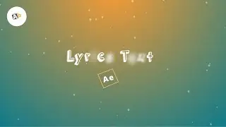 Music Lyrics video Effect \ After effects Tutorial