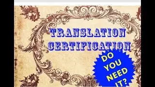 Translation and certificate in translation