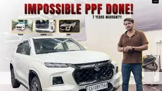 Kya White Car पर  PPF लगा? Sakte Hai.? 😧🤯 | Grand Vitara Full PPF Story | Detailing Pros
