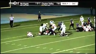 Northgate's Jimmy Sharpe scores a touchdown on a pitch play.