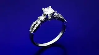Flawless engagement ring 0.83 (ctw) in 14k white gold
