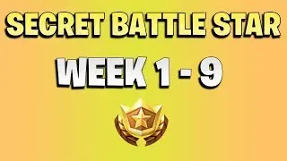 ALL Fortnite season 6 Hidden Battle Star Locations week 1 to 9  - Season 6