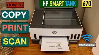 Как копировать, печатать, сканировать с помощью принтера HP Smart Tank?