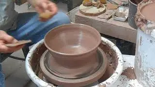 CLAY BOWL THROWN ON A WHEEL