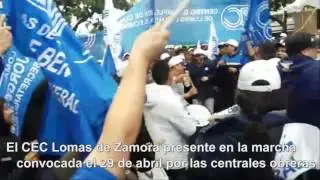 El CEC en la marcha del 29 de abril